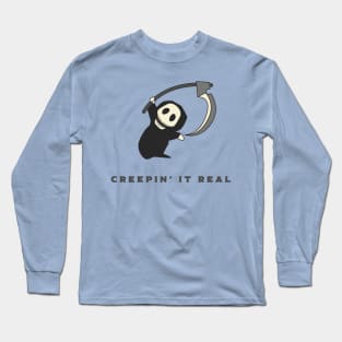 Creepin it Real - Halloween pun Long Sleeve T-Shirt